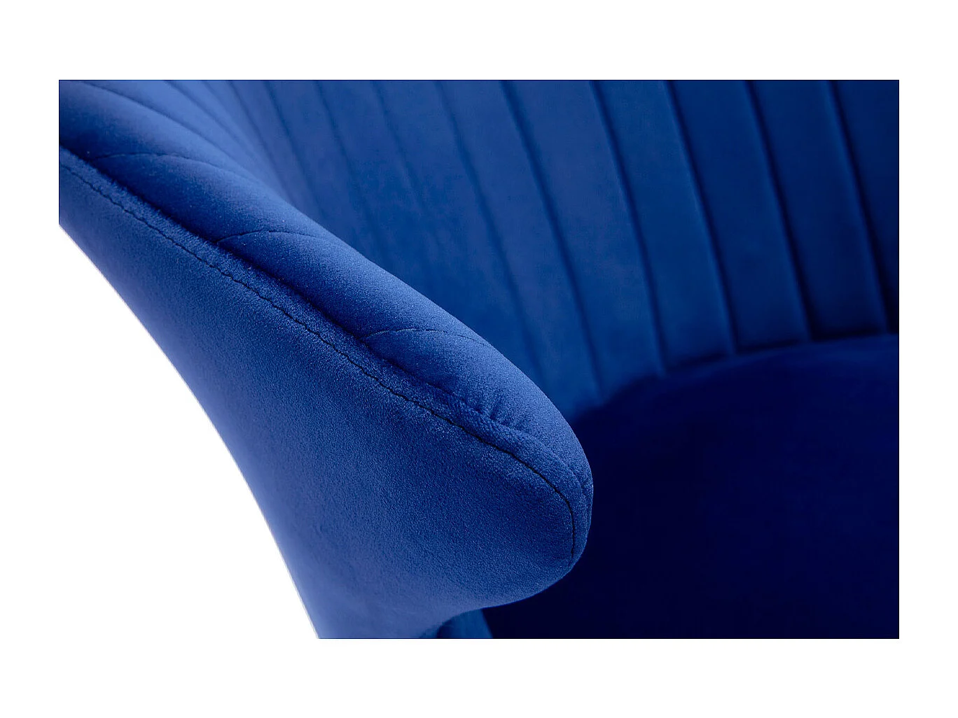 Sedia design in velluto Blu scuro REQUIEM