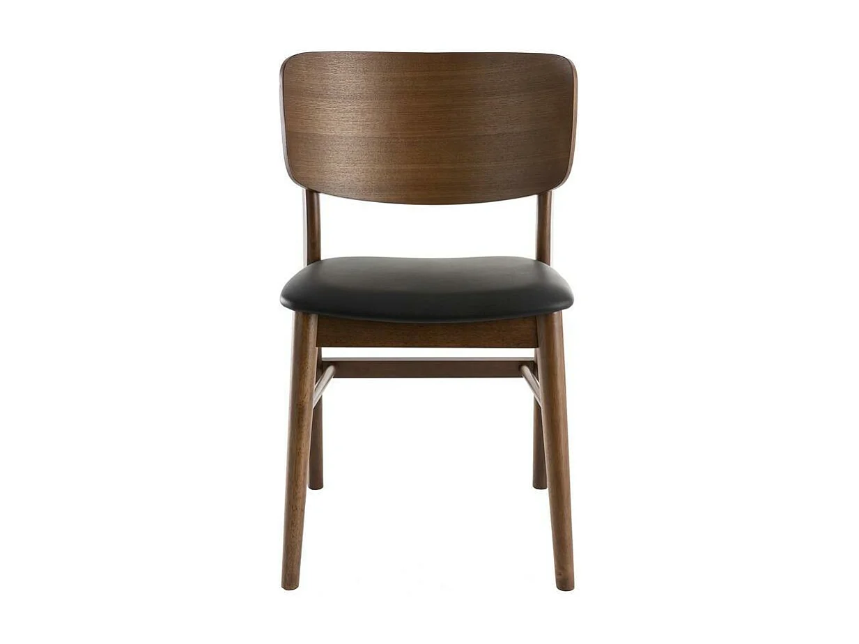 Stühle in Nussbaumholz in schwarz ( 2er-Set) SHELDON