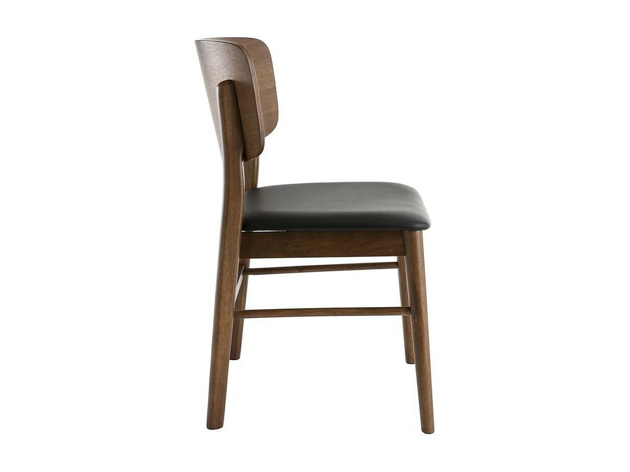 Stühle in Nussbaumholz in schwarz ( 2er-Set) SHELDON