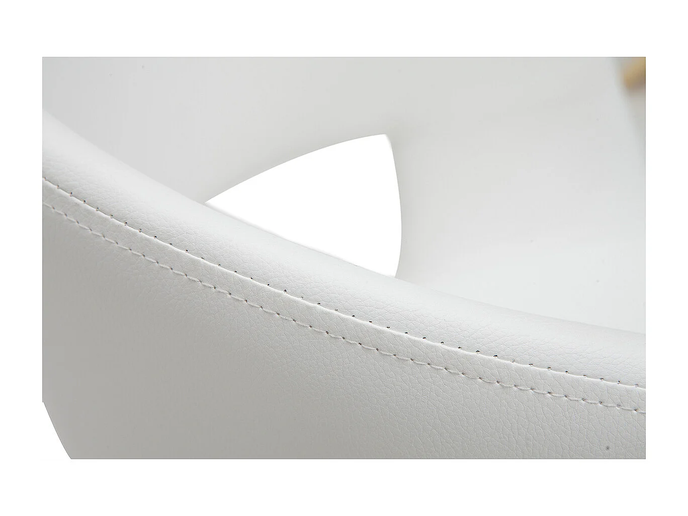 Chaises design blanc et bois clair (lot de 2) SLAM