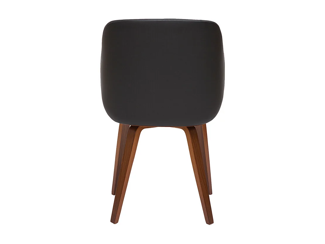 Sedia design nero e noce LUCIEN