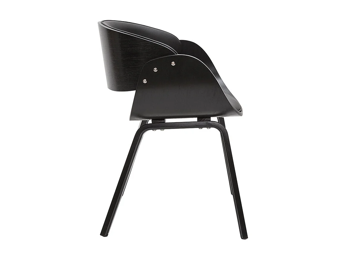 Sedia design nero BENT