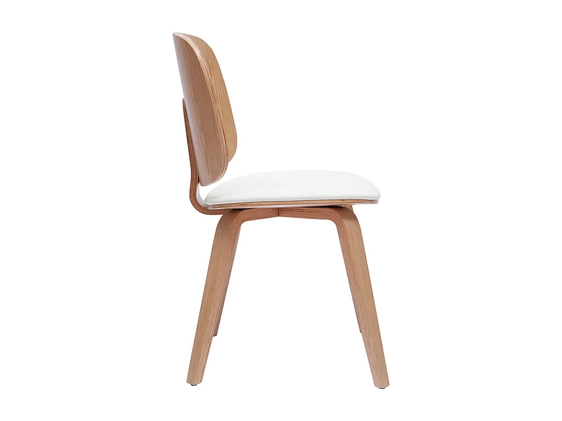 Chaises scandinaves en bois clair et blanc (lot de 2) BECK