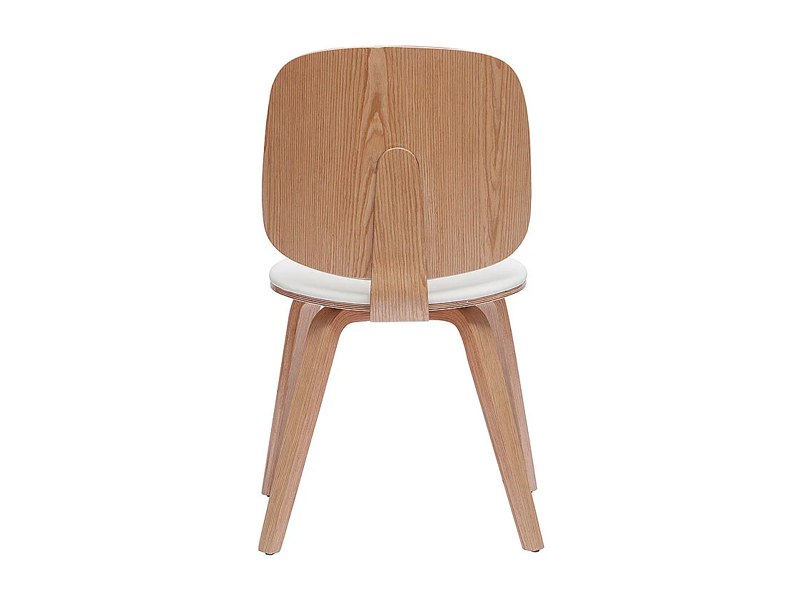 Chaises scandinaves en bois clair et blanc (lot de 2) BECK
