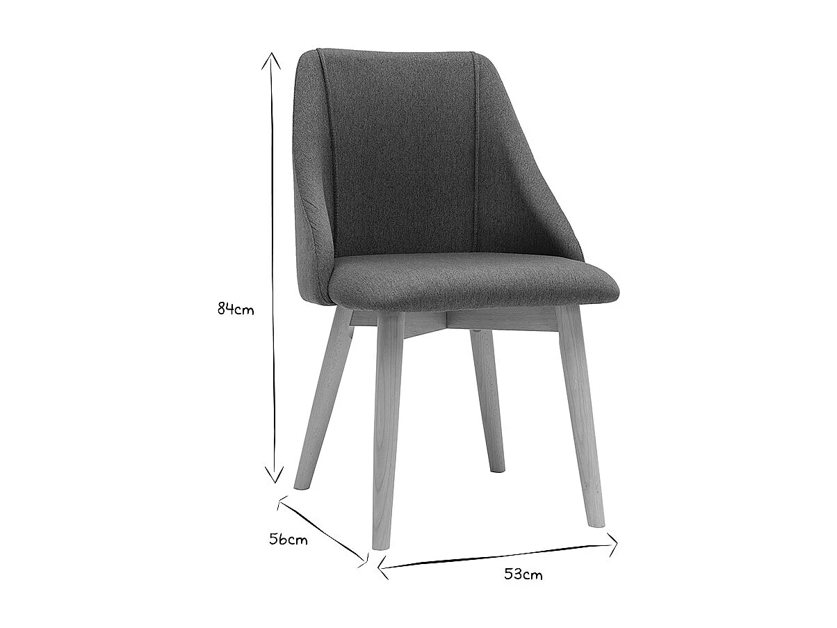 Stühle aus entenblauem Stoff mit Samteffekt und massivem Buchenholz (2er-Set) HIGGINS