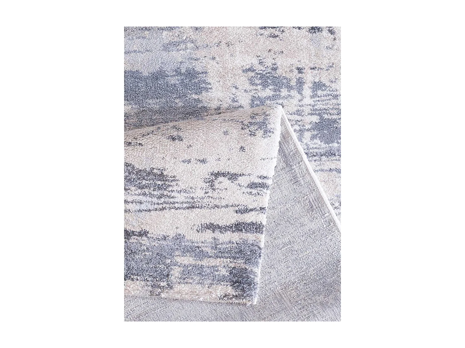 tapis chambre 80x150 tissé crème rectangle motif faux uni CORTO