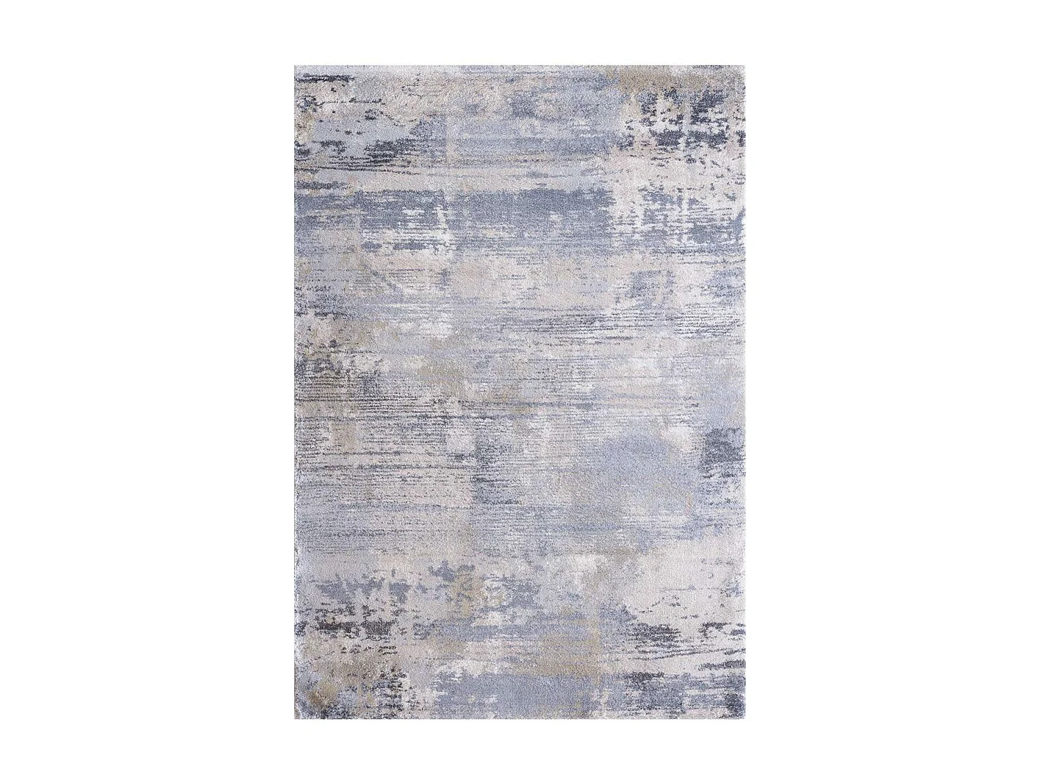 tapis chambre 80x150 tissé crème rectangle motif faux uni CORTO