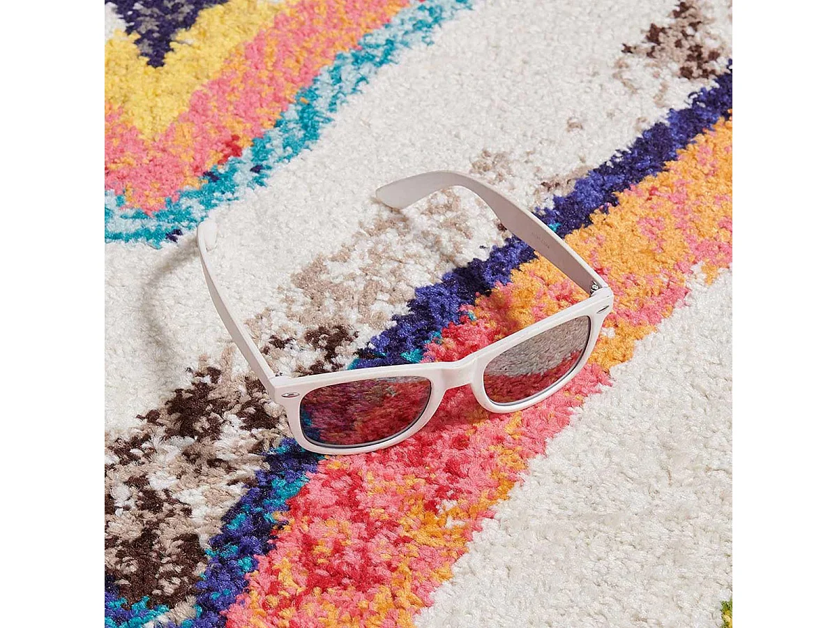 Tappeto berbero 60x110 tessuto motivo etnico OURIKA viola