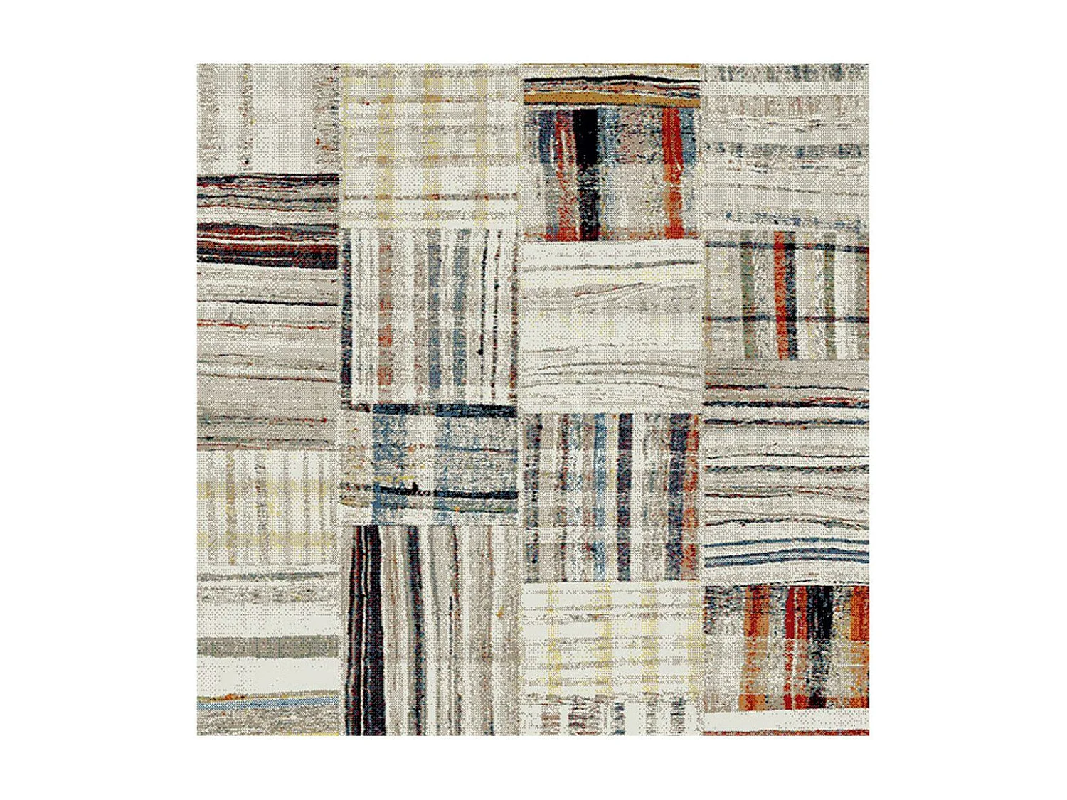 Tapis berbère 60x110 tissé motifs tribaux LYN8 MARO beige