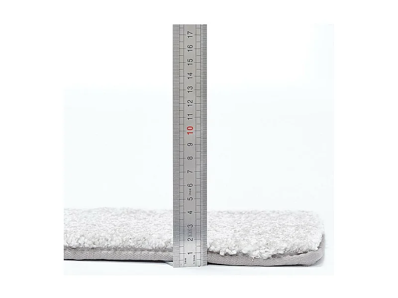 tapis entrée 70x140 tissé gris rectangle motif uni EPAISSIA