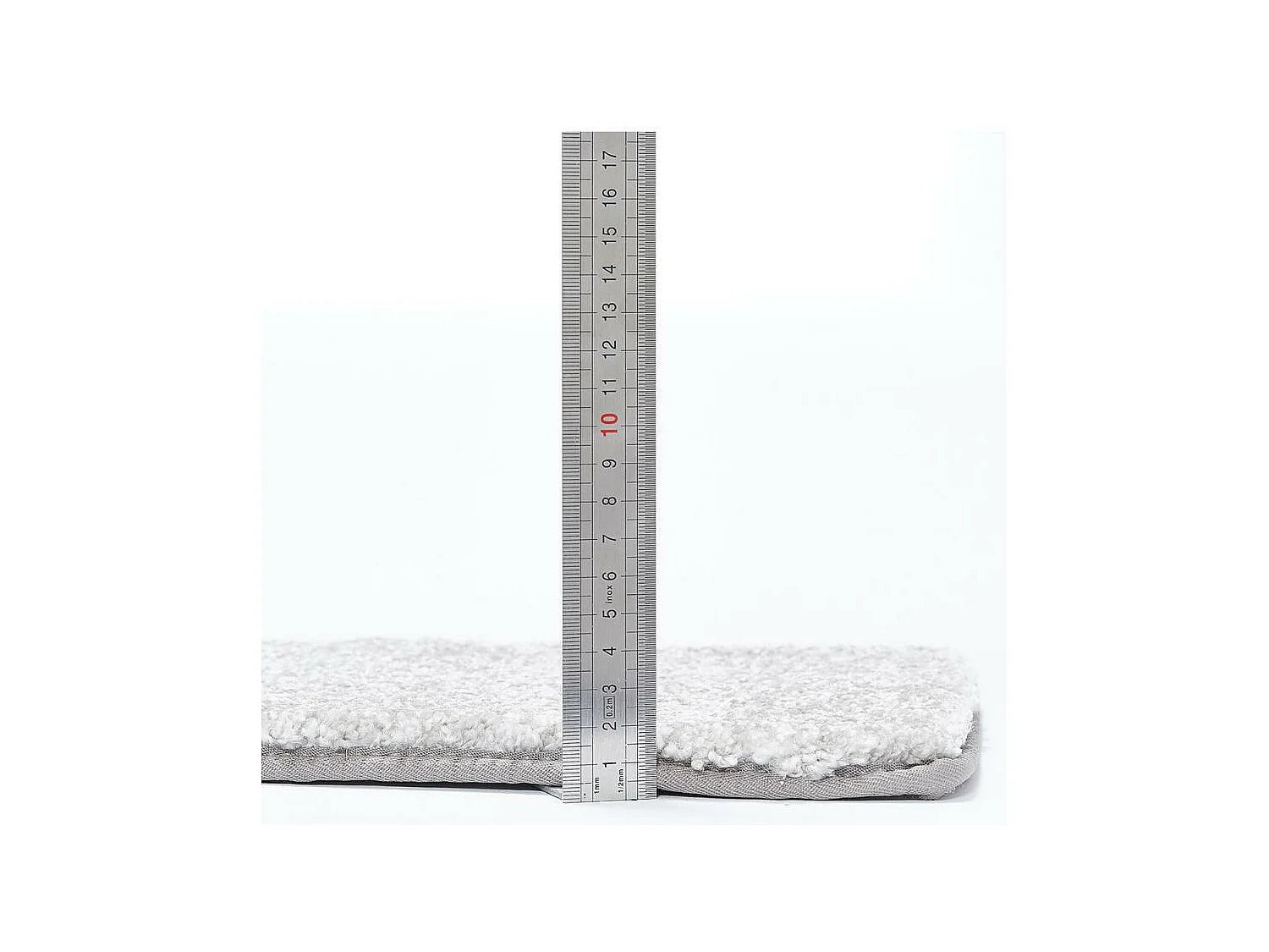 tapis entrée 70x140 tissé gris rectangle motif uni EPAISSIA