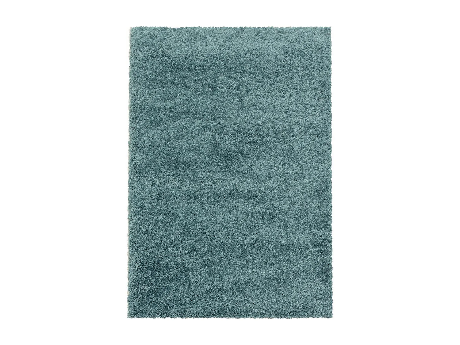 Tapis poils longs shaggy 300x400 rectangle tissé bleu motif uni UNI I