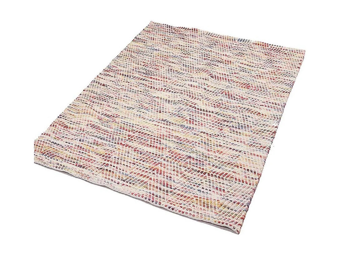 Tapis kilim 80x140 rectangle fait à la main en laine multicolore