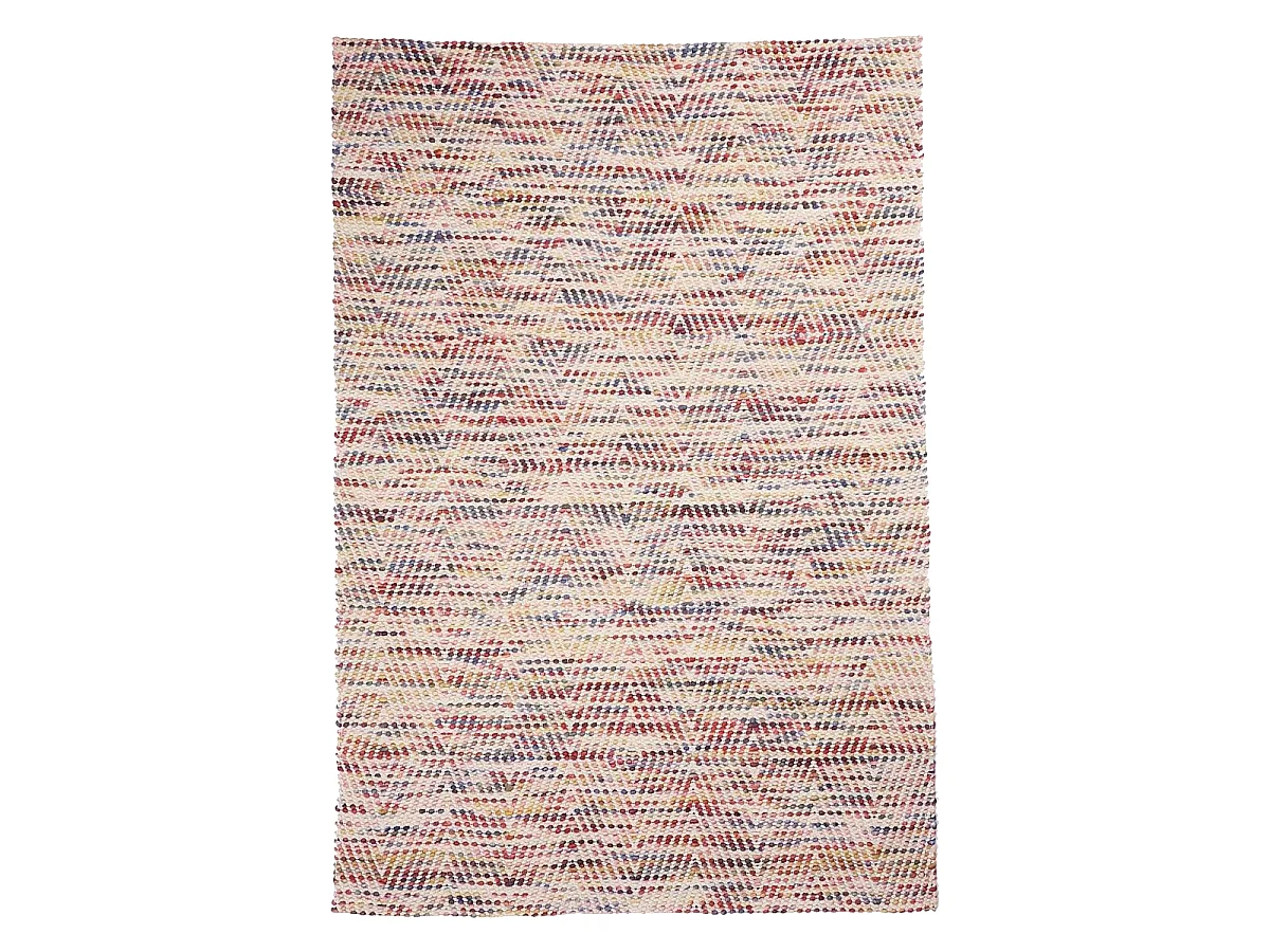 Tapis kilim 80x140 rectangle fait à la main en laine multicolore