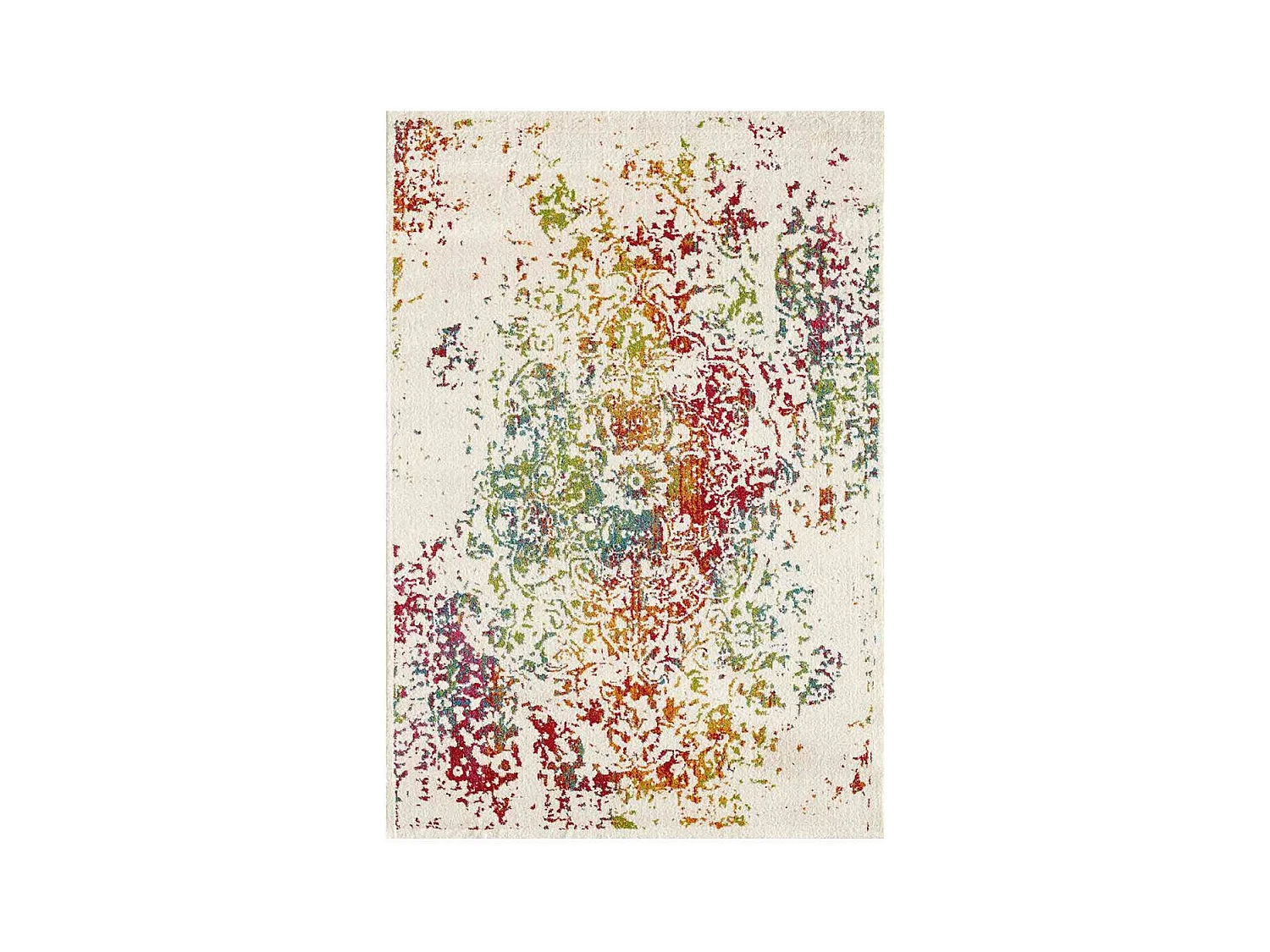 Tapis oriental 280x380 rectangle multicolore tissé motif ancestral DESTRUCT 2