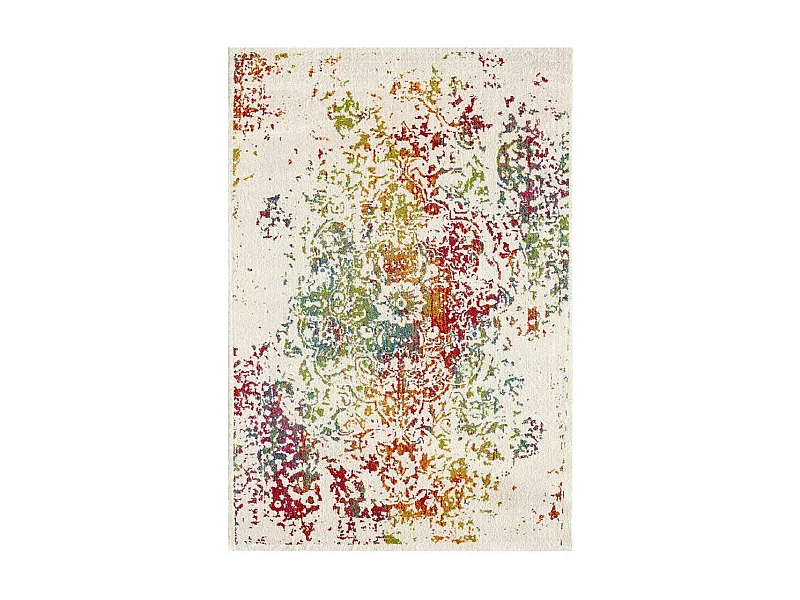 Tapis oriental 280x380 rectangle multicolore tissé motif ancestral DESTRUCT 2