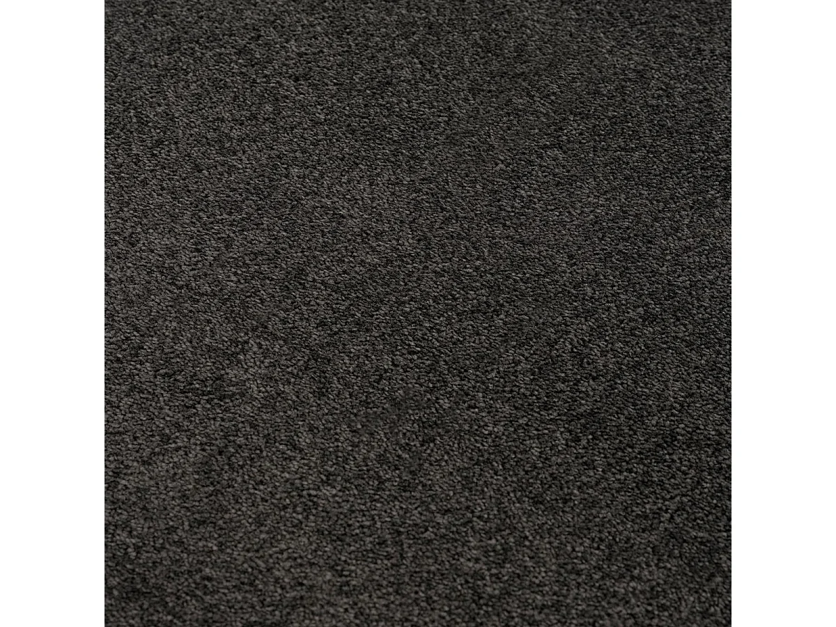 tapis salon 160x230 tissé gris foncé rectangle motif uni NOSSA