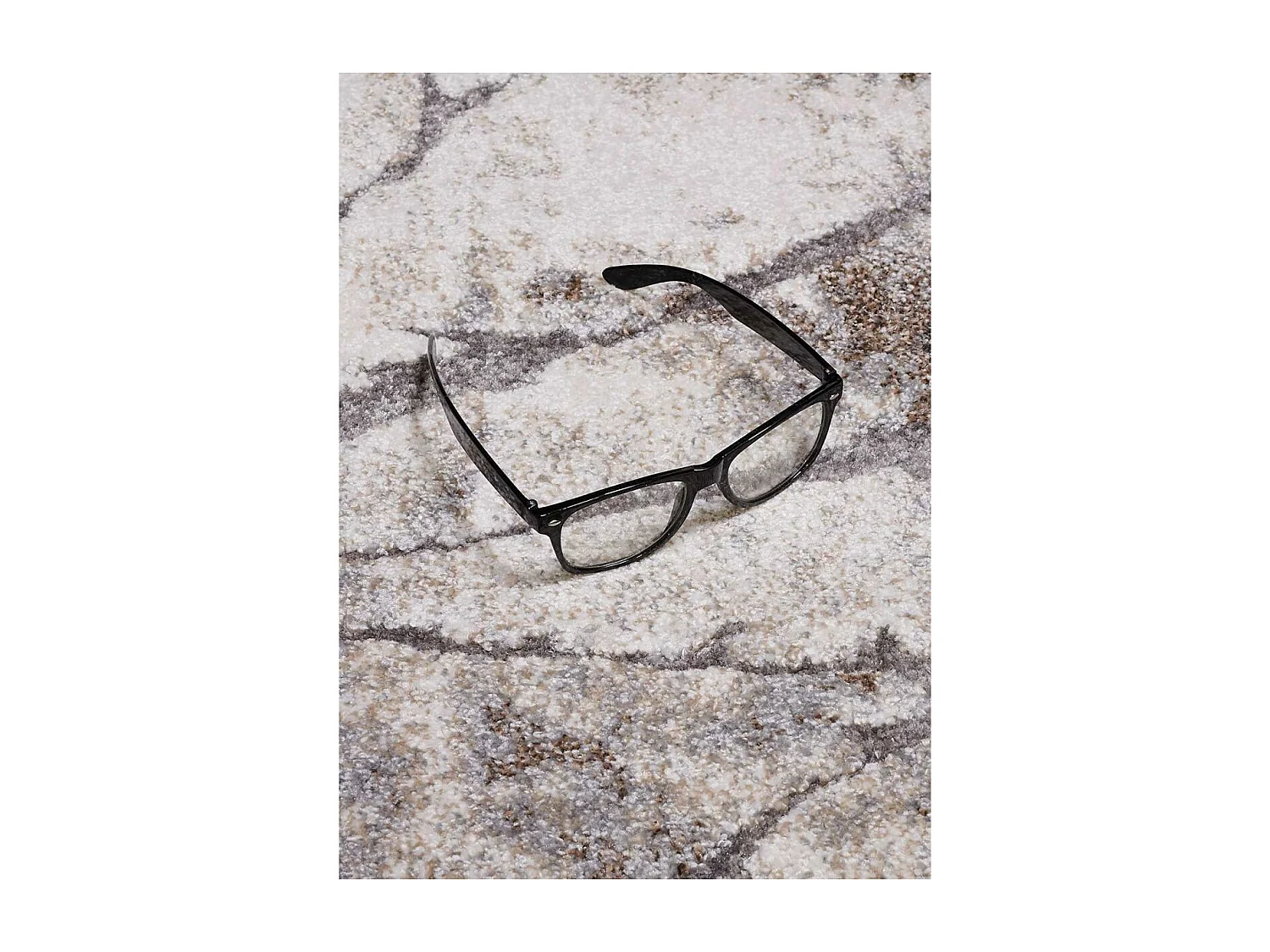 tapis salon 120x170 tissé gris rectangle motif abstrait TERSORE