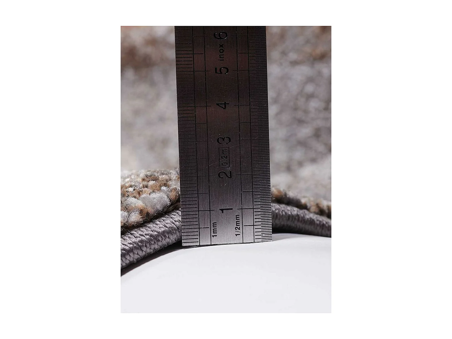 tapis salon 120x170 tissé gris rectangle motif abstrait TERSORE