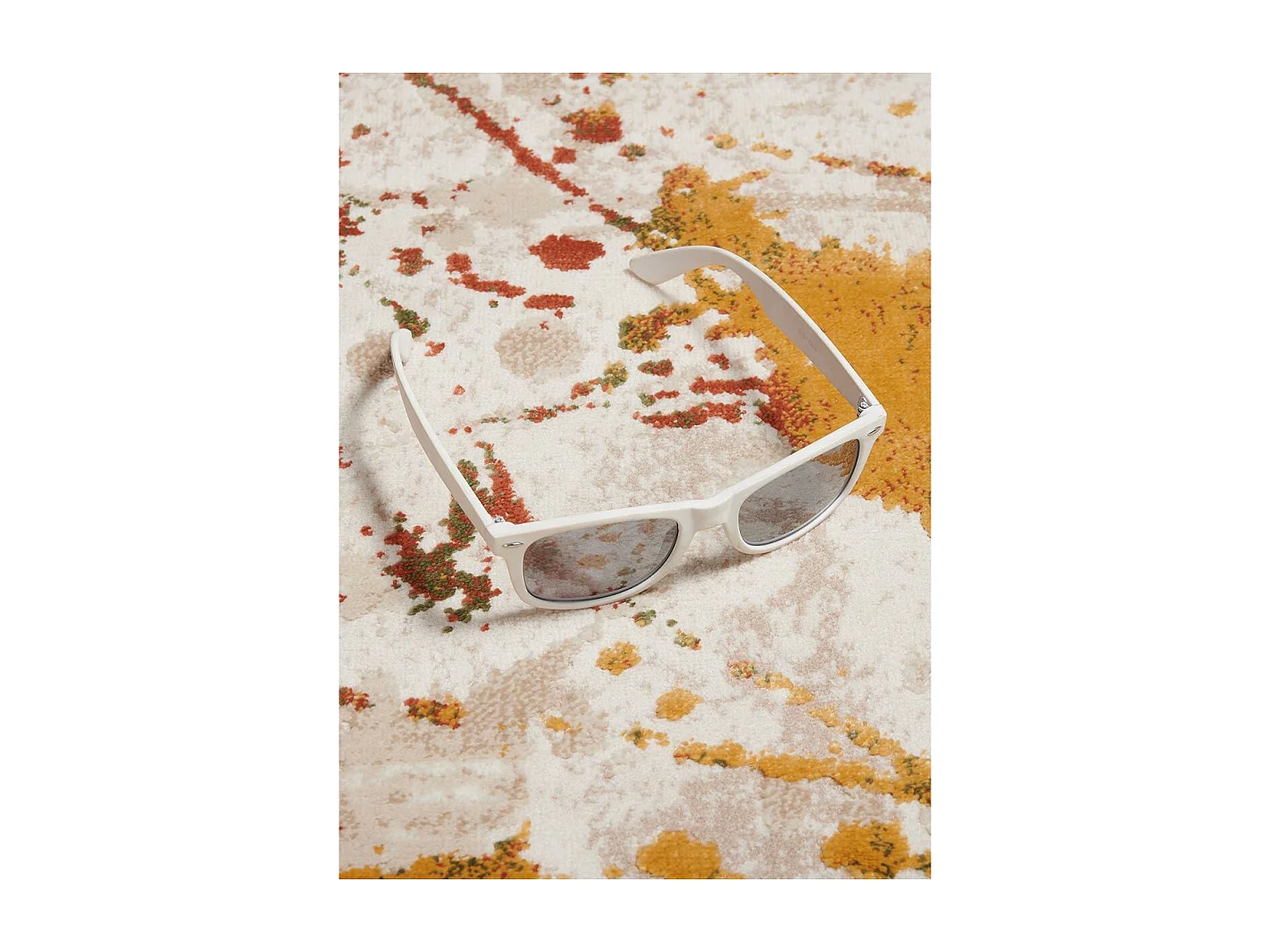 tapis entrée 60x110 tissé multicolore rectangle motif ethnique ABTRACT