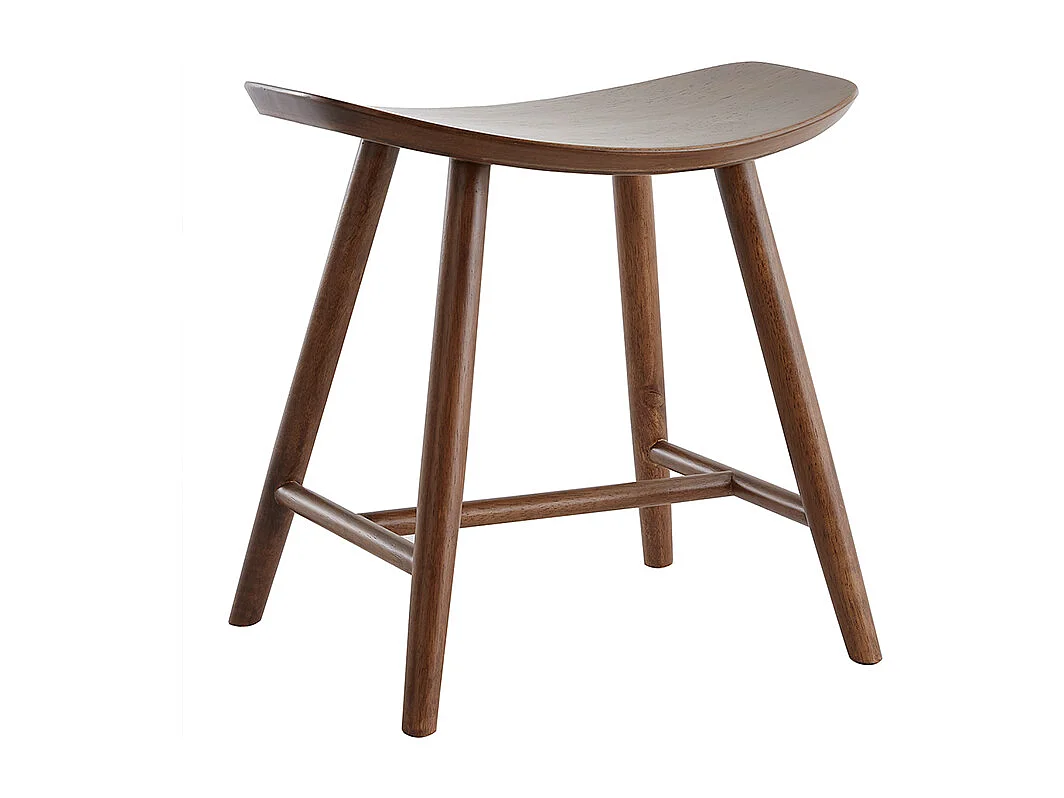 Hocker aus Nussbaum H46,5 cm DEMORY