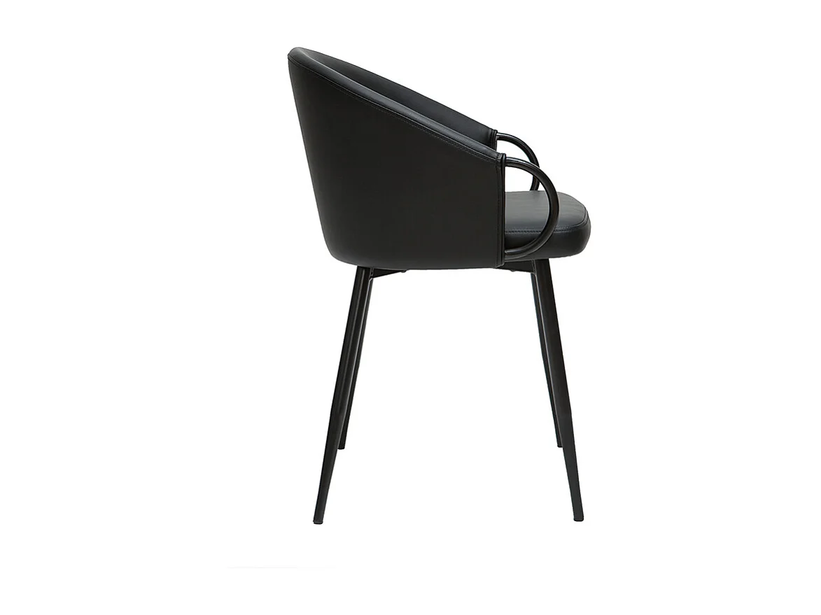 Schwarze Design-Stühle (2er-Set) PRECIO