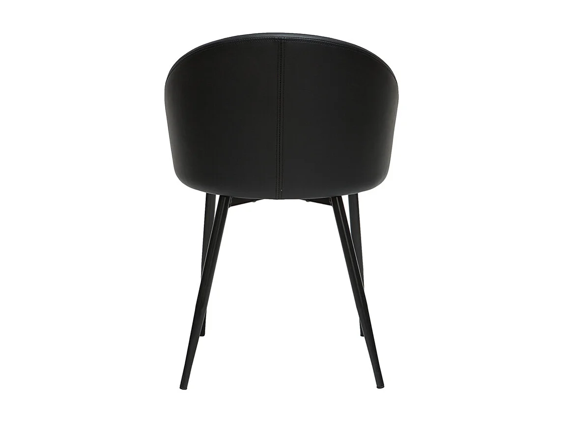 Chaises design noires (lot de 2) PRECIO