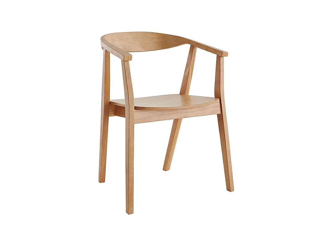 Set de 2 sillas nórdicas de madera BAHIA