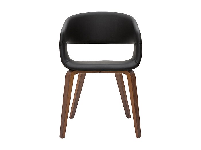 Lot De 4 Chaises Lisa Design FORENZA – Effet Rotin Et Bois Noir – Piètement Métal, Assise Coussinée – Résiste à L'humidité
