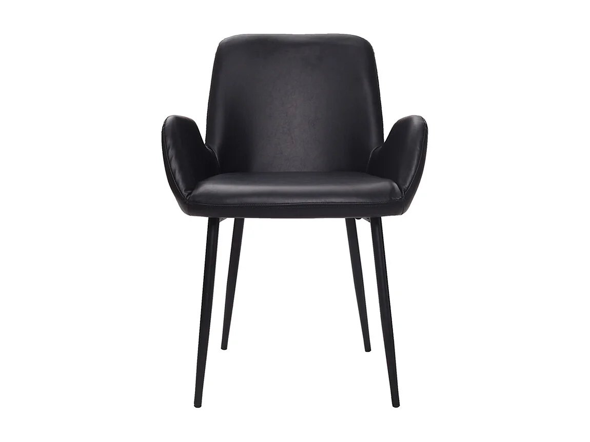 Chaises vintage noires (lot de 2) TIKA