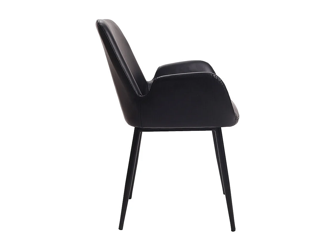 Chaises vintage noires (lot de 2) TIKA