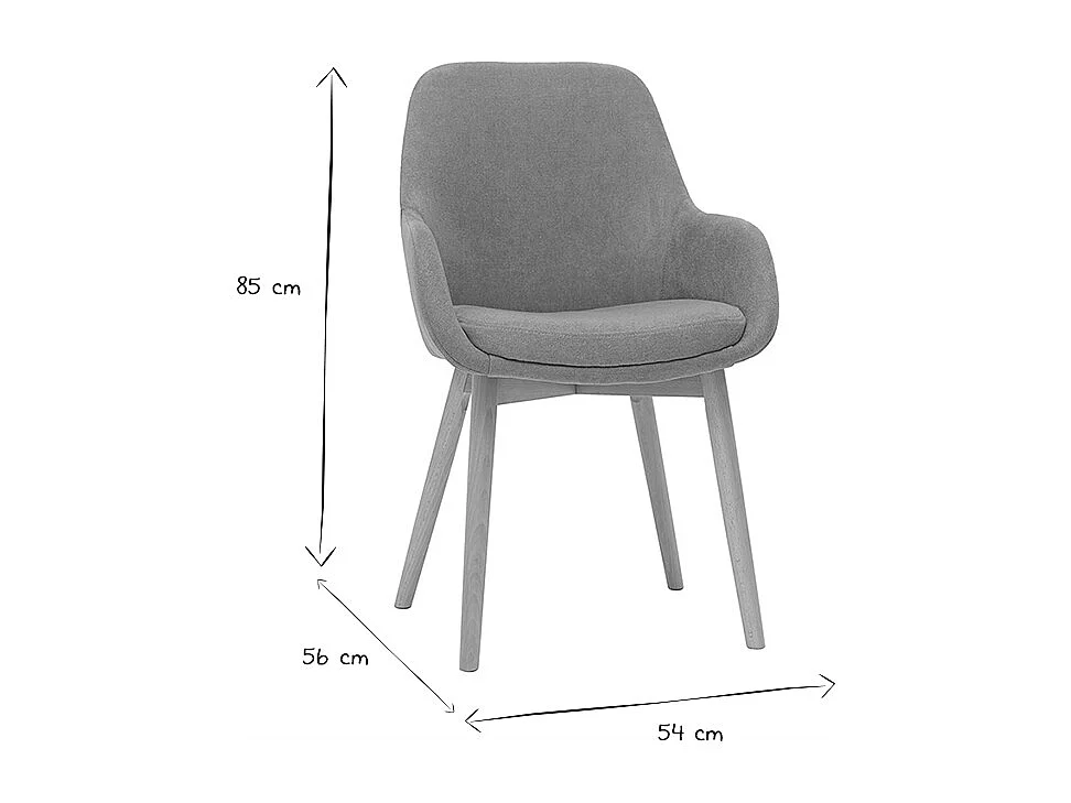 Fauteuils scandinaves en tissu effet velours jaune moutarde et bois clair massif (lot de 2) HOLO