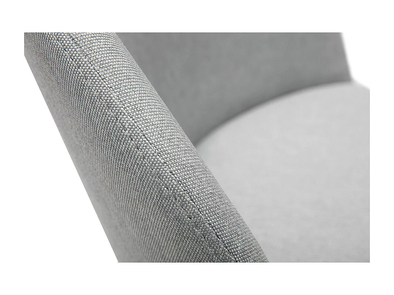 Chaises scandinaves en tissu gris clair et bois clair massif (lot de 2) CELESTE