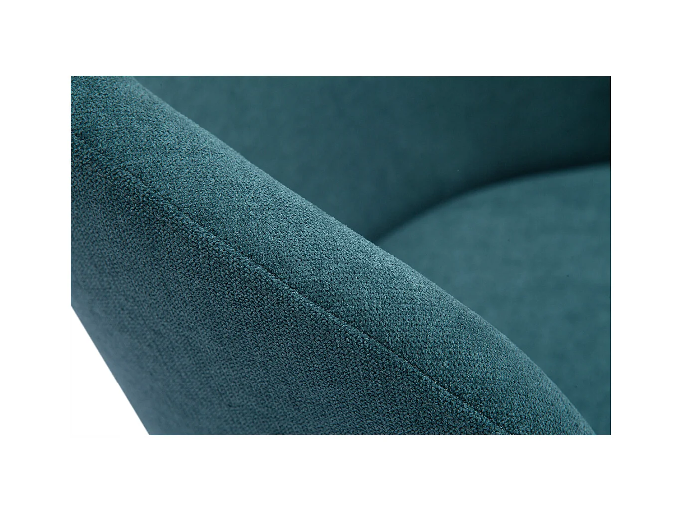 Skandinavische Stühle aus entenblauem Stoff mit Samteffekt und hellem Massivholz (2er-Set) VANITY