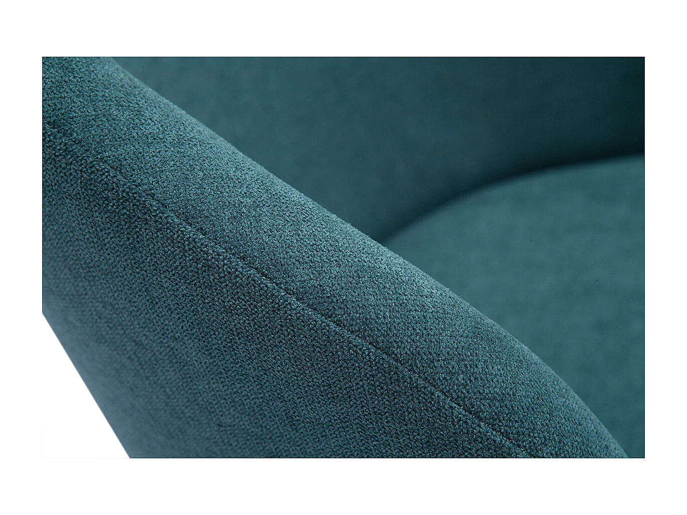 Chaises scandinaves en tissu effet velours bleu canard et bois clair massif (lot de 2) VANITY