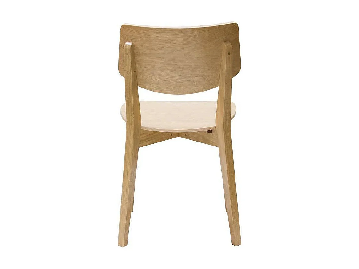 Set de 2 sillas vintage de madera clara AVEA