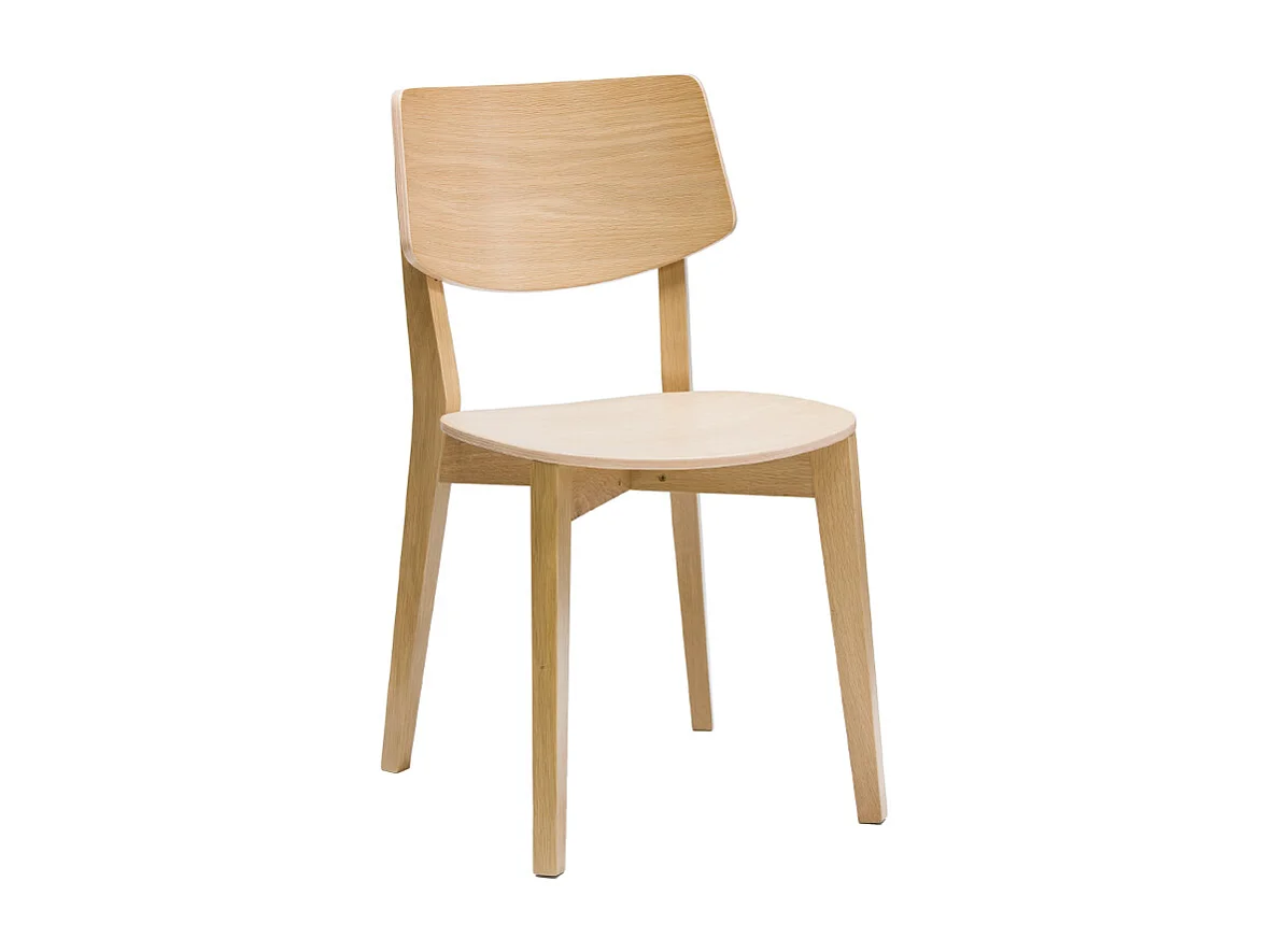 Sedie vintage in legno chiaro (set di 2) AVEA