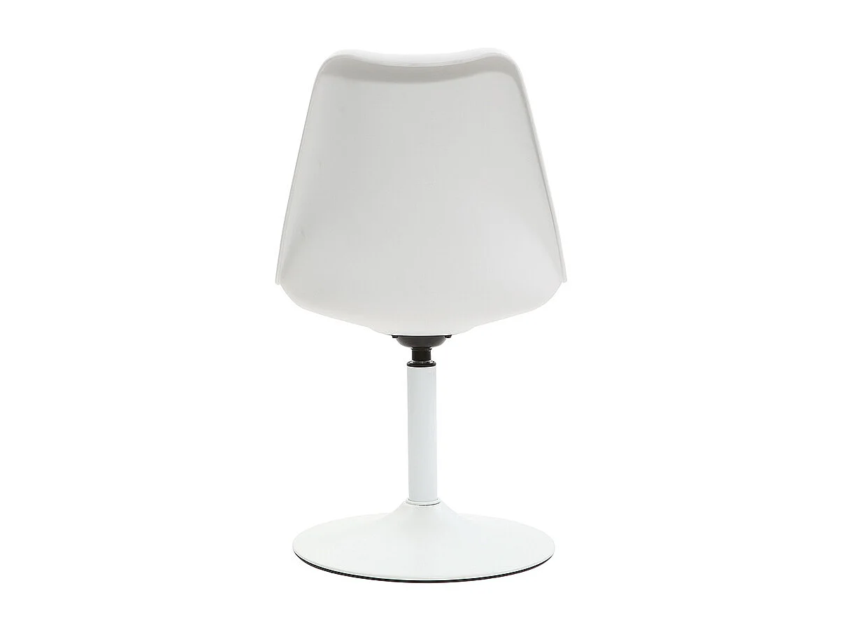 Sedia STEEVY V2 bianca opaca girevole