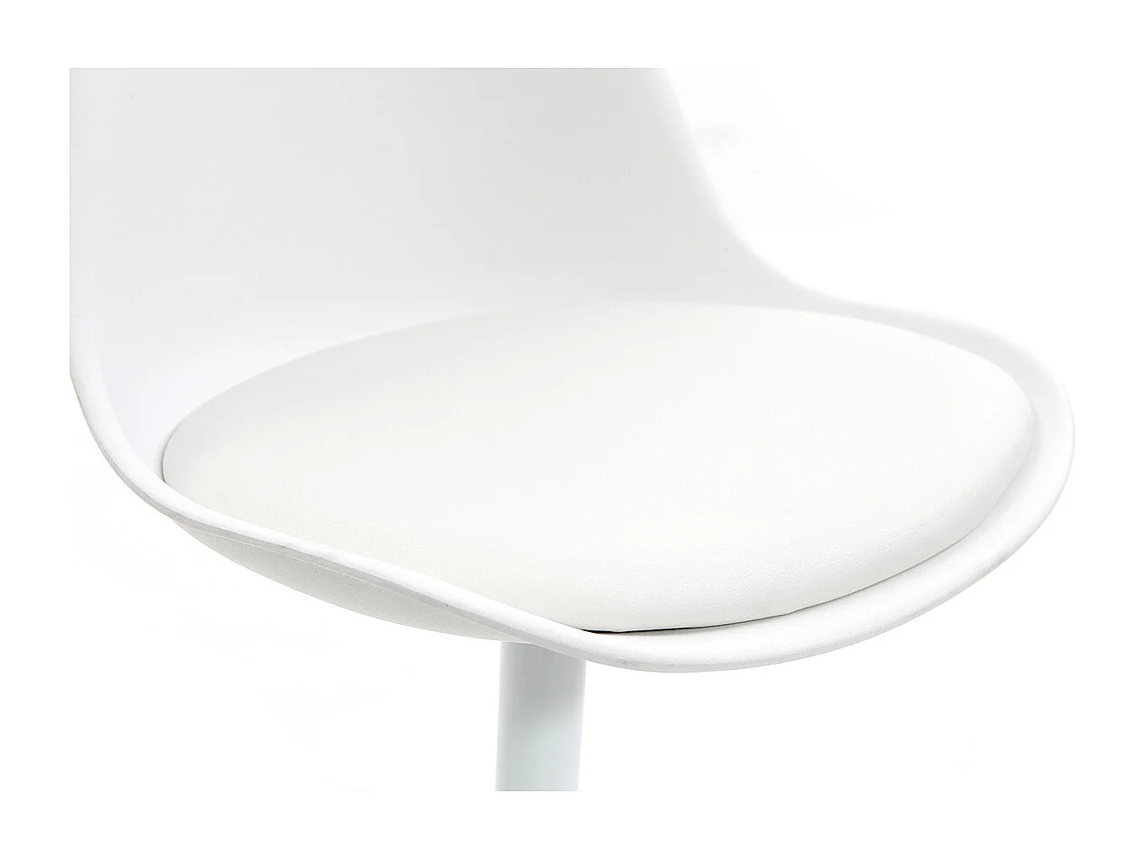 Sedia STEEVY V2 bianca opaca girevole