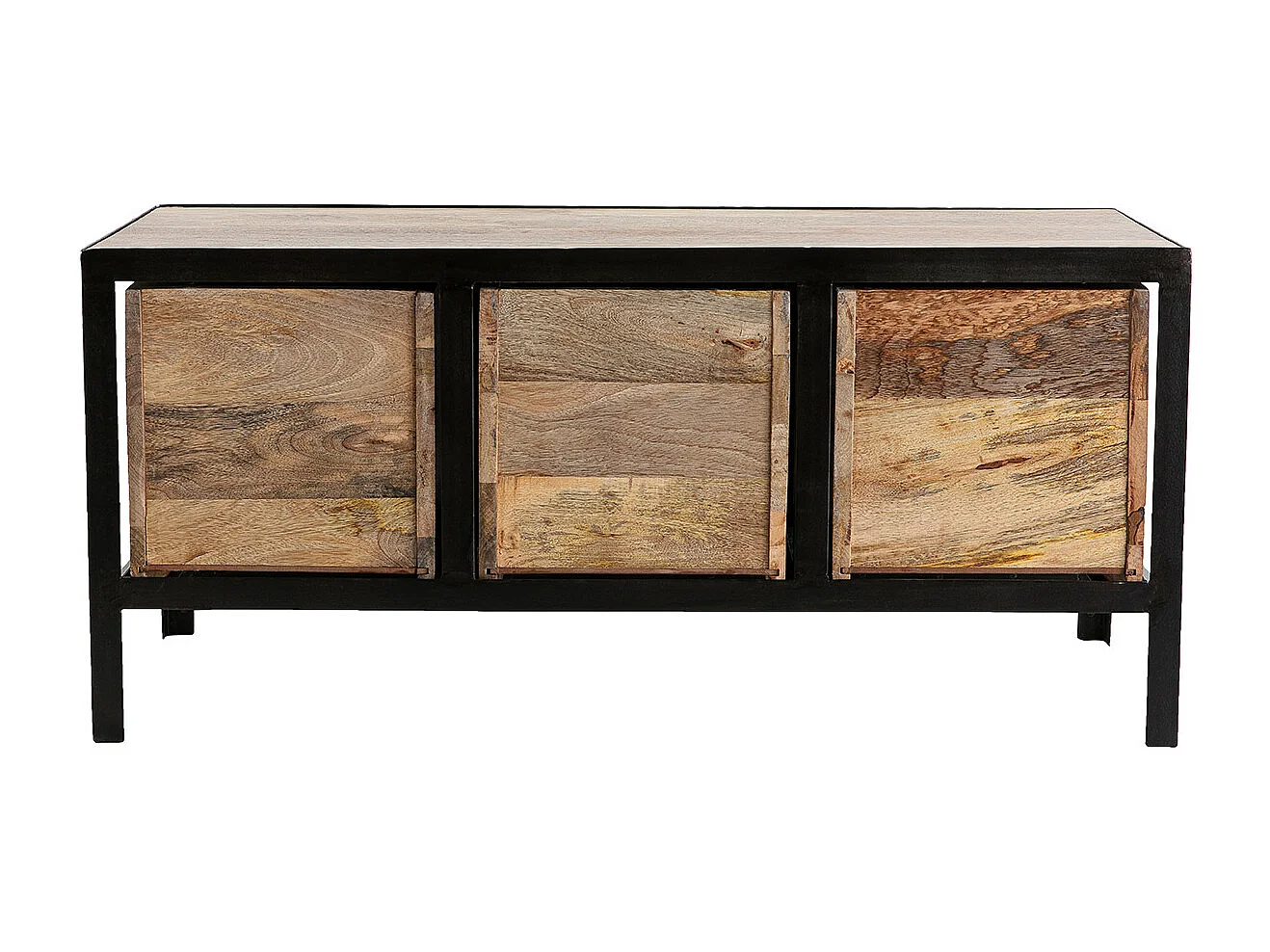 Cassettiera / scarpiera in legno e metallo ATELIER