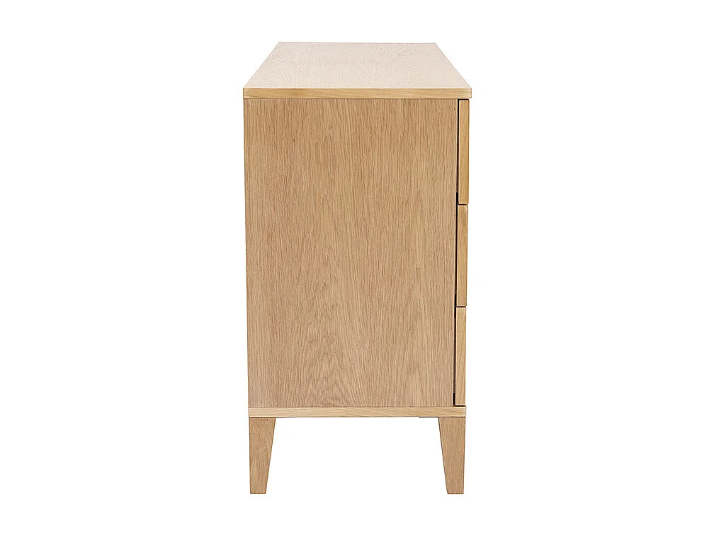 Comò 6 cassetti in legno chiaro L120 cm FREDDY