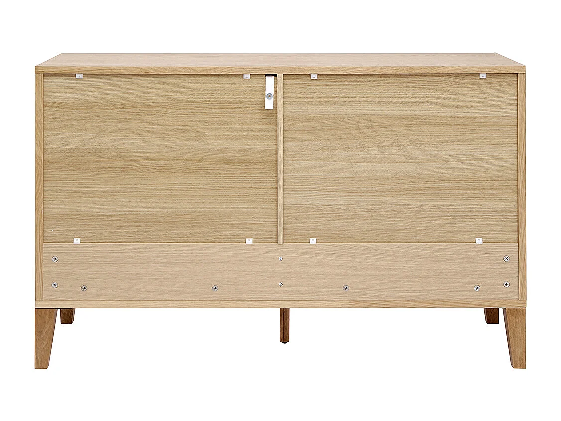 Comò 6 cassetti in legno chiaro L120 cm FREDDY