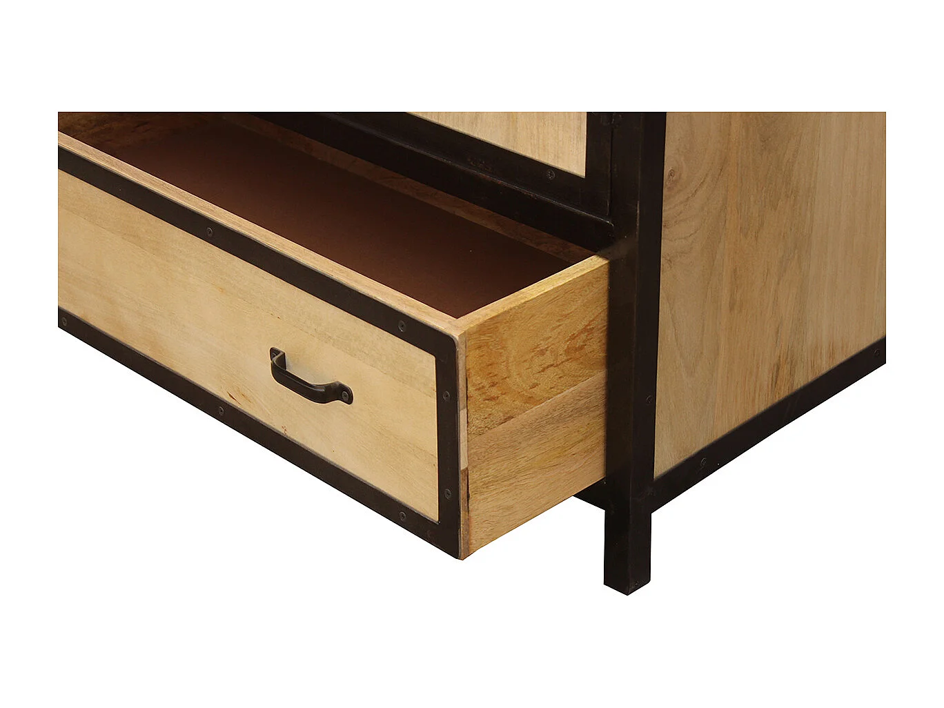 Industrieller Mangobaumholz-Schrank INDUSTRIA