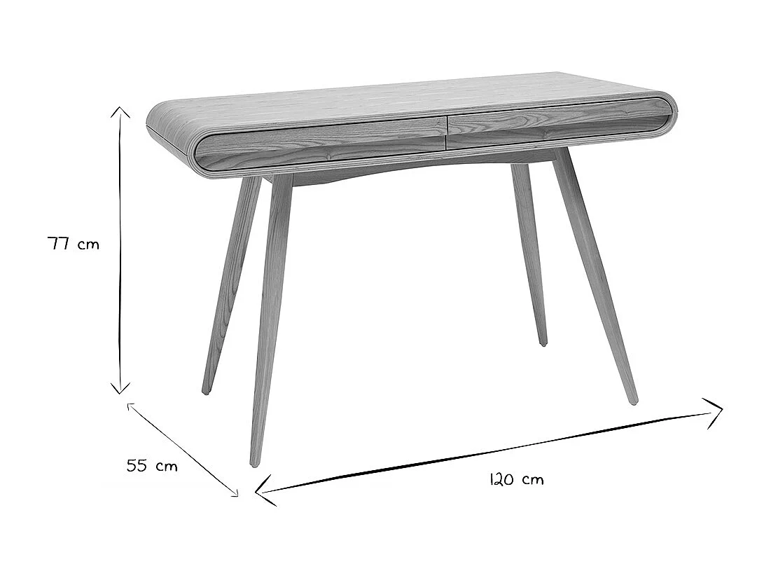 Scrivania design frassino BJORG