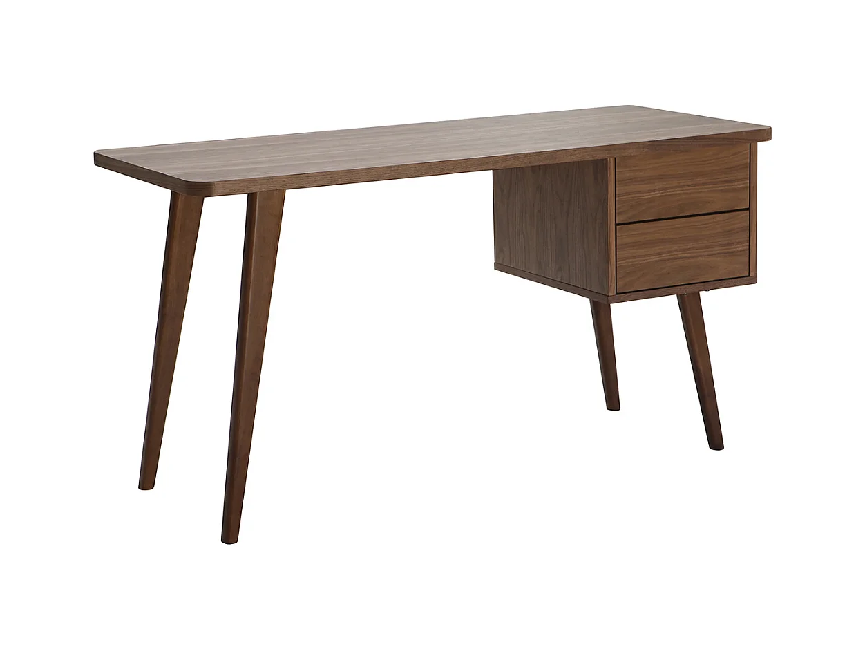 Scrivania design noce L140 cm FIFTIES