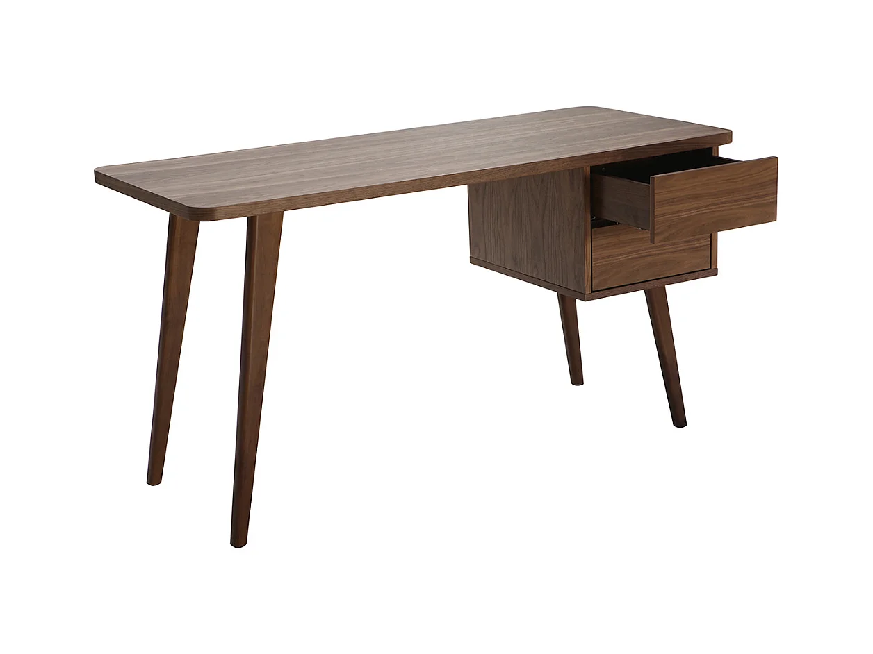 Scrivania design noce L140 cm FIFTIES