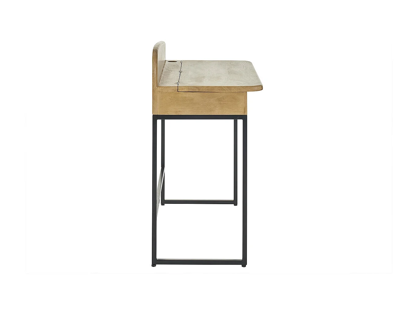 Escritorio de madera maciza de mango con almacenaje 100 cm SHIVA