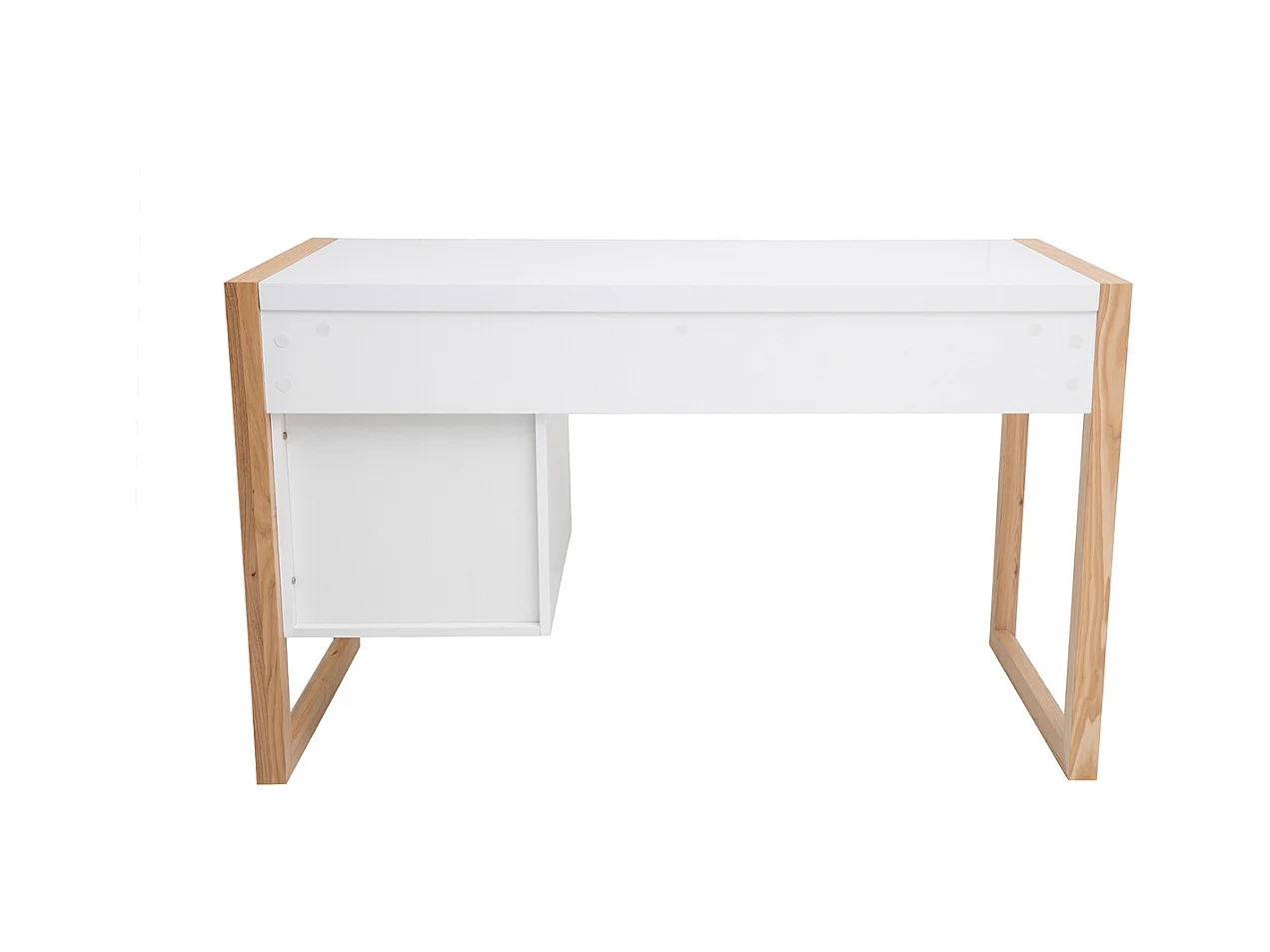 Scrivania design 3 cassetti bianco ARMEL