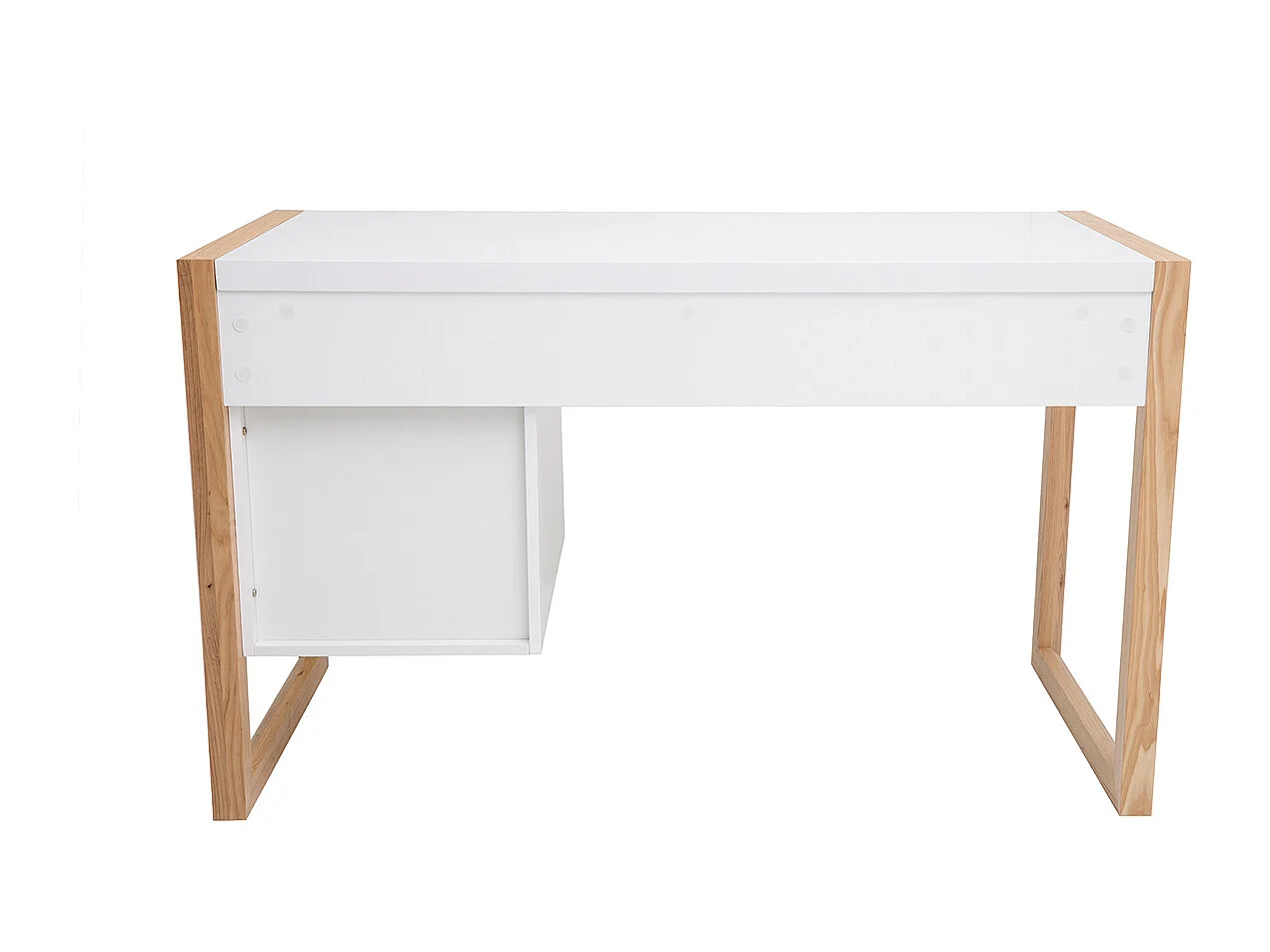 Scrivania design 3 cassetti bianco ARMEL