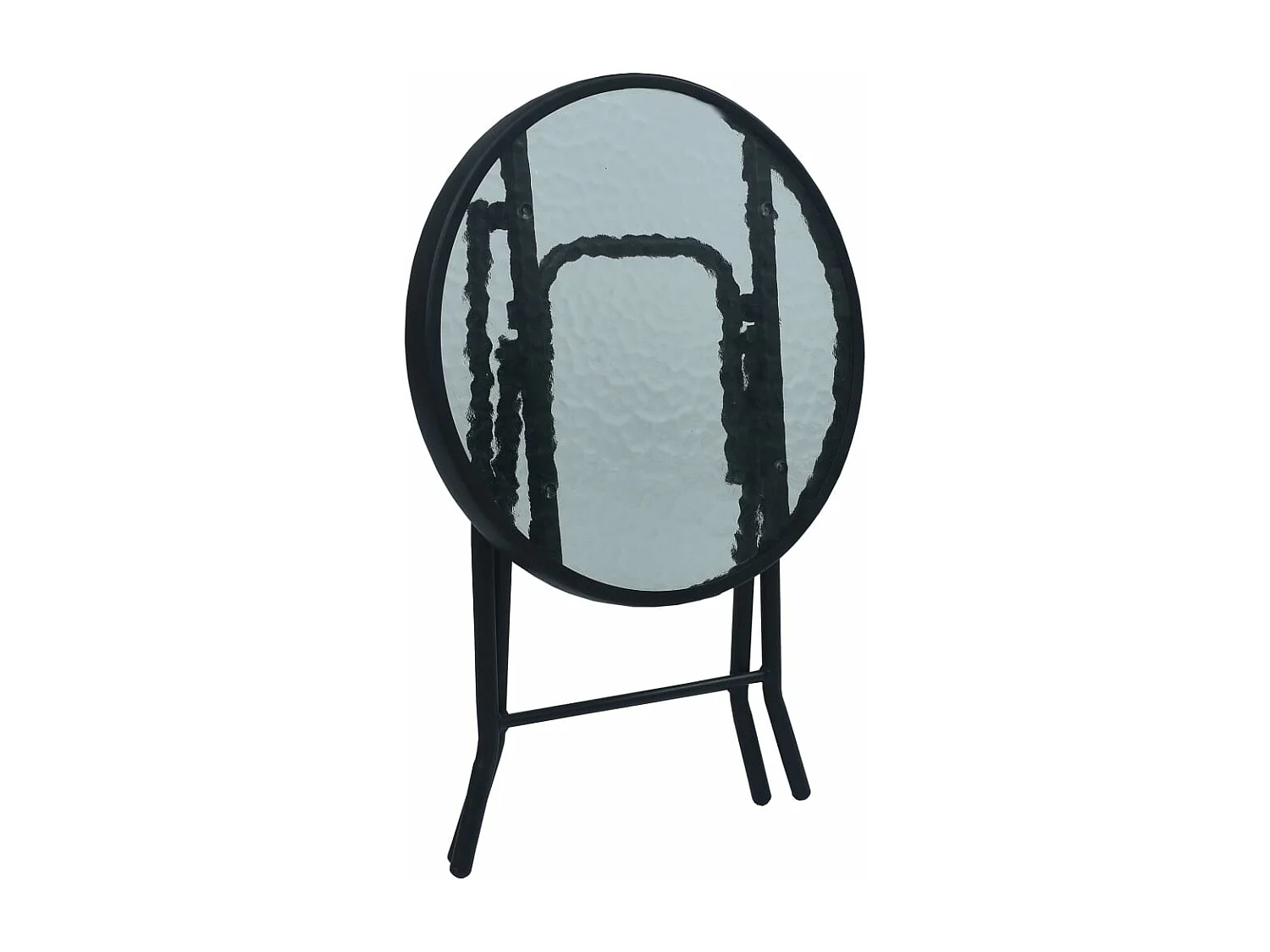 3 peças conjunto de bistrô aço cinzento-acastanhado